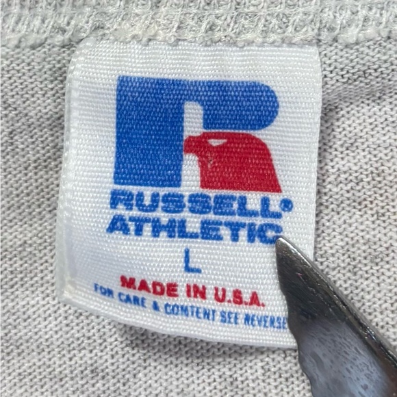 Vintage 90's Russell Athletic Lewis-Clark State Baseball Single Stitch T-Shirt L - Picture 5 of 6